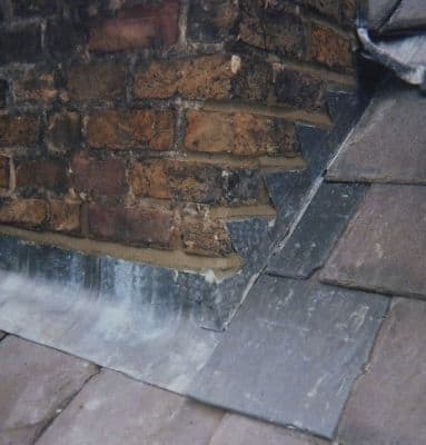 Corkchimney flashing finished